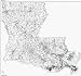 LAMINATED State of Louisiana ZIP Code Map wall sized print by WorkingMaps, Measured in inches 40x41