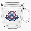 First Mate 12 oz Insulated Coffee Mug, Clear
