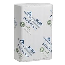 Georgia-Pacific Preference 20389 White Multifold Paper Towel, 9.4" Length x 9.2" Width (Case of 16 Packs, 250 per Pack)