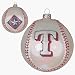 Scottish Christmas Texas Rangers MLB Glass Baseball Ornament - 3 Inch