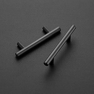 30 Pack 5 Cabinet Pulls Matte Black Stainless Steel Kitchen Drawer Pulls Cabinet Handles 5 Length 3 Hole Center Color Black Tamano Matte Black 5 Length 3 Hole Center