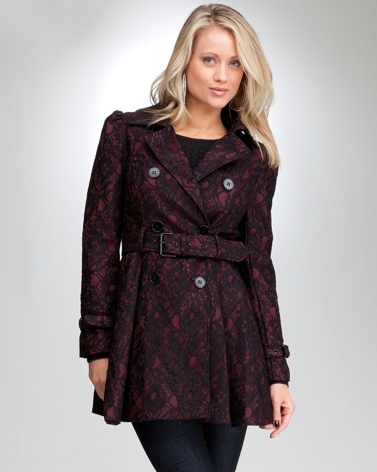 BeBe Lace Trench Coat