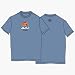 Ruff House Tee in Washed Denim