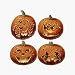 Beistle - 01075 - Pkgd Carved Pumpkin Cutouts- Pack of 12
