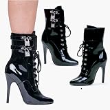 511-LOCK, 5 Heel Ankle Boot With Lock And Key by Ellie Shoes
