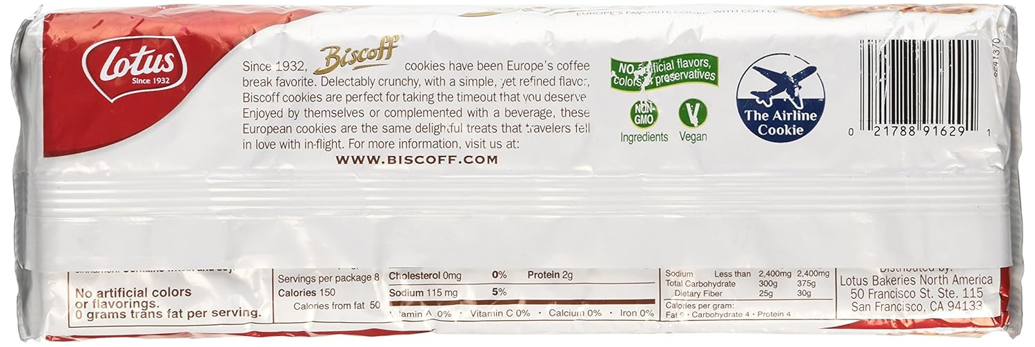 Amazon.com: Biscoff Cookies - 1 Pack Contains 32 Individual ...