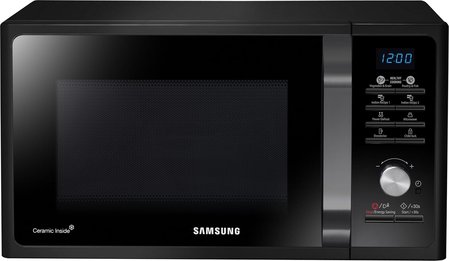 Samsung MS23F301TAK/TL 23-Litre Solo Microwave Oven (Black) - PaisaWapas