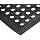 San Jamar KM1100 Light Duty Rubber EZ Mat with Bevel, 5' Length x 3' Width x 1/2" Thick, Black