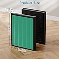 iSingo 2Pack 300/300S Replacement Filter for Coway Airmega Max2 Air Purifier 300/300S