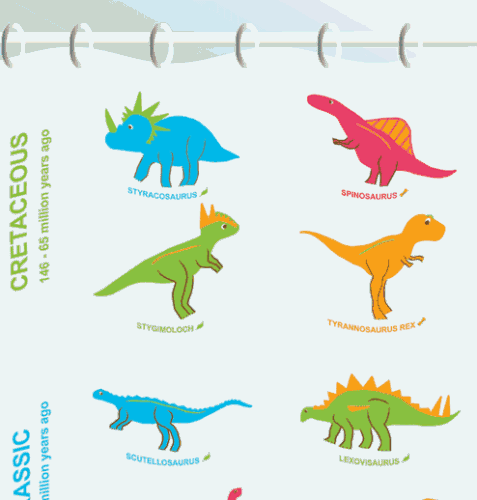 Dinosaurs Shower Curtain