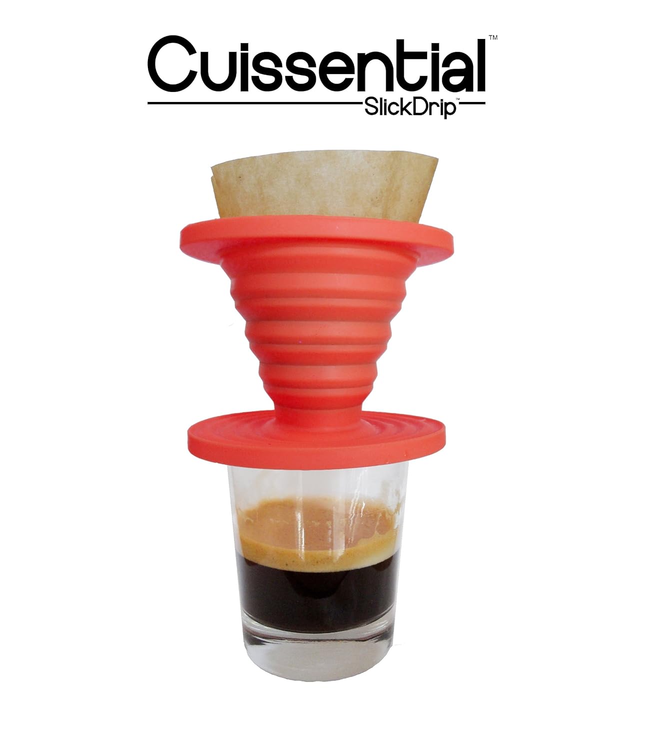 NEW Cuissential SlickDrip Collapsible Silicone Coffee Dripper Filter