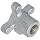 Morton Cast Iron Four Arm Knob, Fluted Rim, Threaded Hole, 1/2"-13 Thread Size, 2-1/2" Width (Pack of 2)