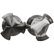 Dormer E500/E513 High-Speed Steel Straight Flute Tap Set, Uncoated (Bright) Finish, Round Shank with Square End, 2-Piece Set (1 Plug, 1 Bottoming Chamfer)
