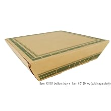 Southern Champion Tray 0181 FiberPac(TM) Corrugated Tapered Catering Tray, 12" Length x 12" Width x 3-3/4" Height, Fits Item 0180 (top) (Case of 50)