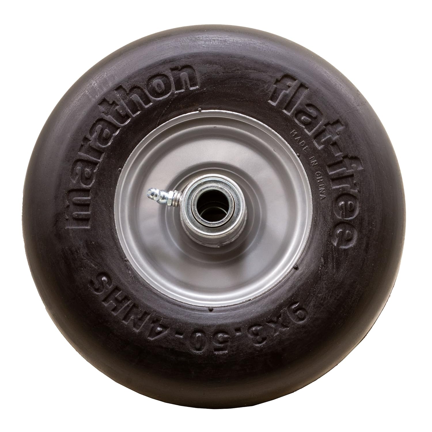 Marathon Industries 01014 9x3.504"Inch Flat Free Tire with Smooth