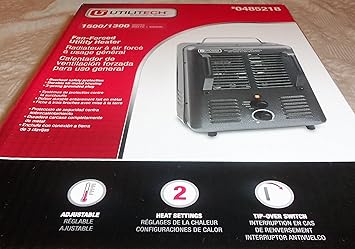 Utilitech Fan Forced Utility Heater 1500 Watts Reviews