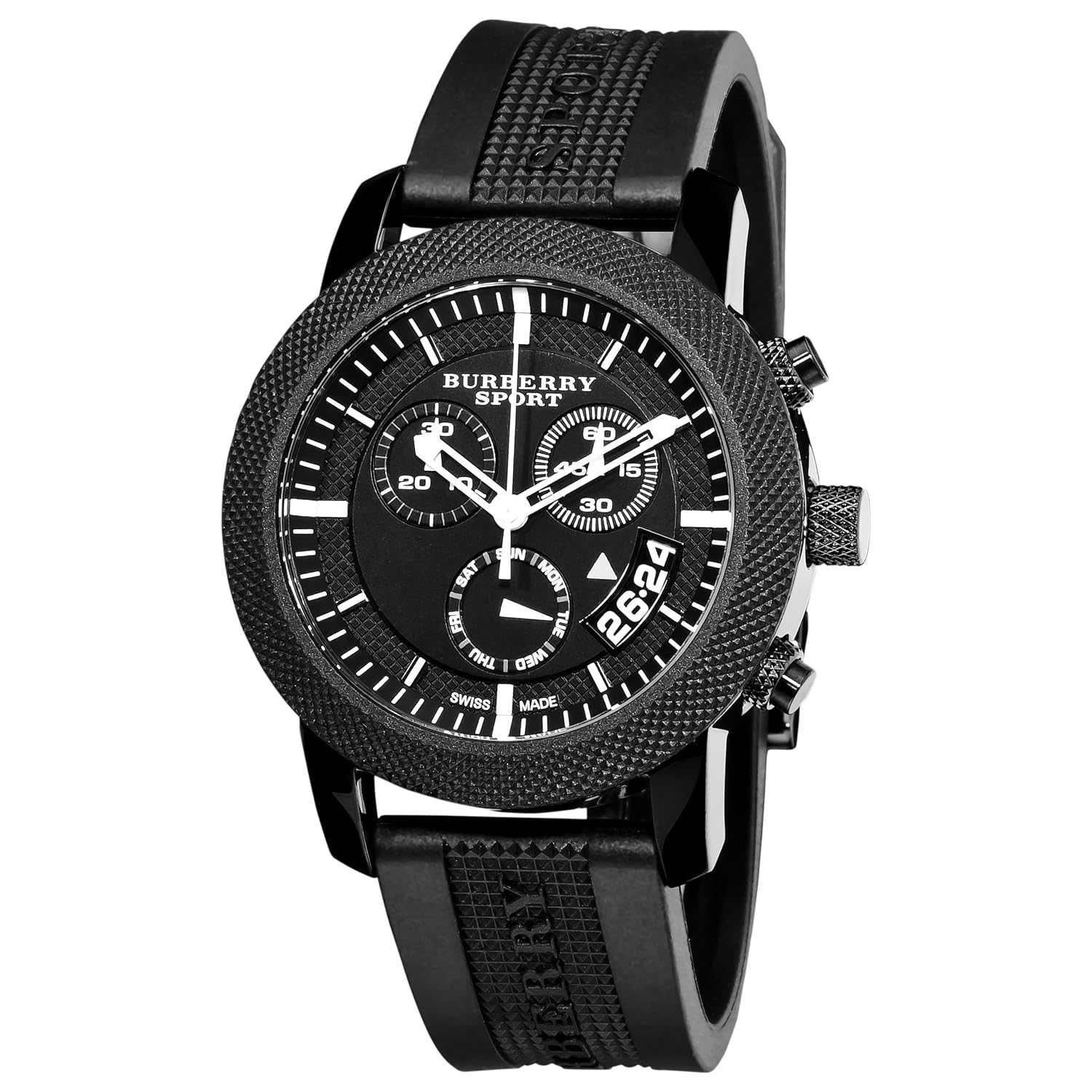 Burberry Men's BU7761 Sport Chronograph Black Chronograph Dial Watch