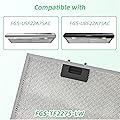 FIREGAS Range Hood Filter Replacement,  3-Layer Aluminum Mesh Range Hood Grease Filter 10.5x12 Inch, Fits FGS-USF22A75AC & FGS-UBF22A75AC