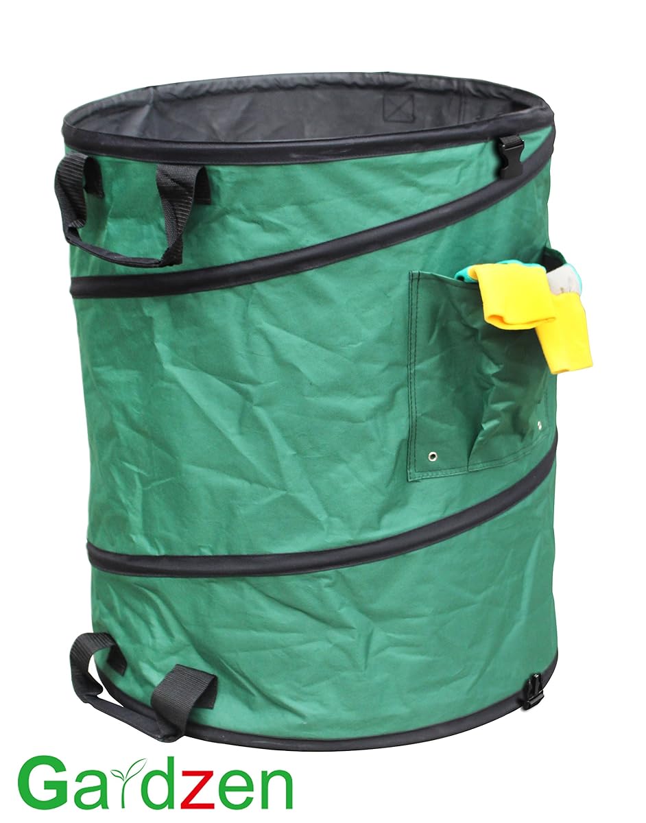 Gardzen 45 Gallon Professional Pop Up Garden Bag Come with Gloves