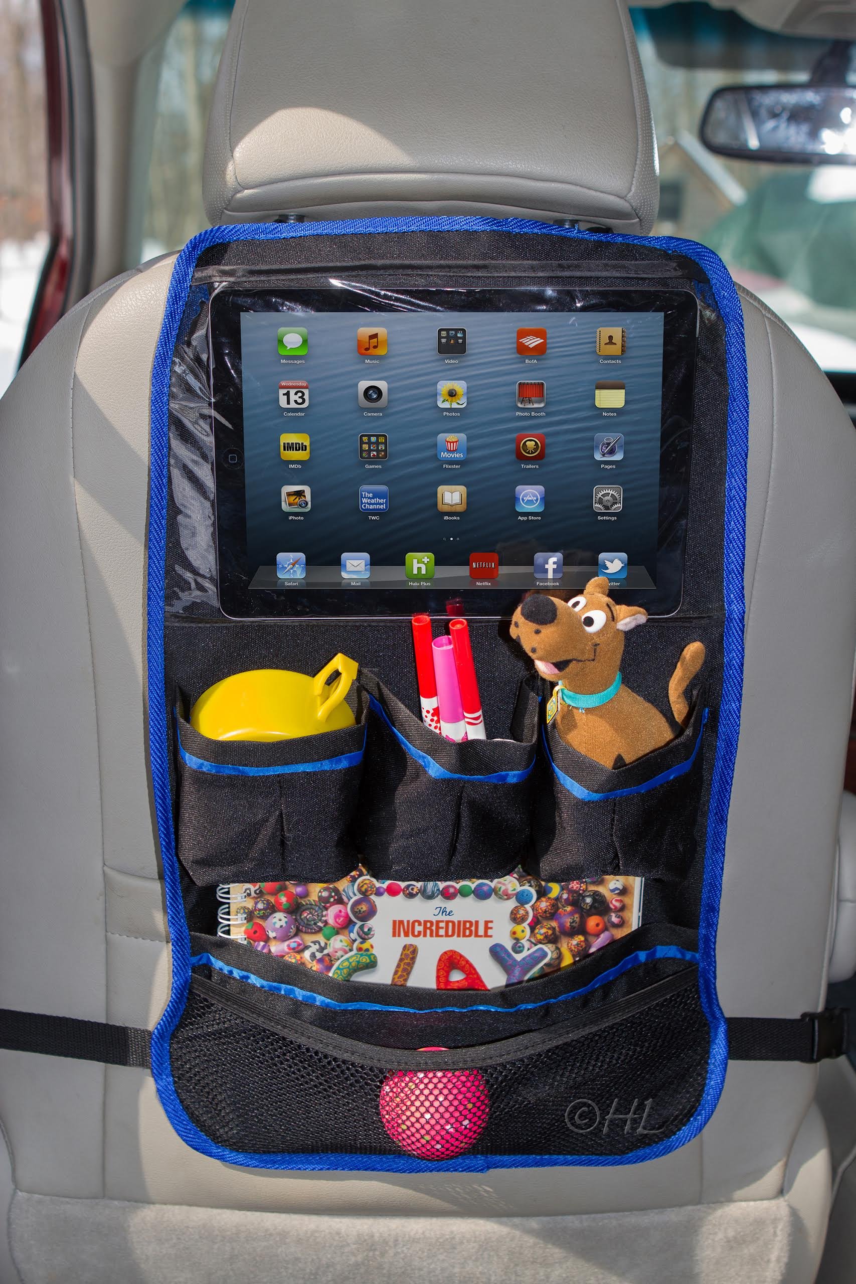Car Seat Back Organizer with Screen Ipad Tablet Pocket eBay
