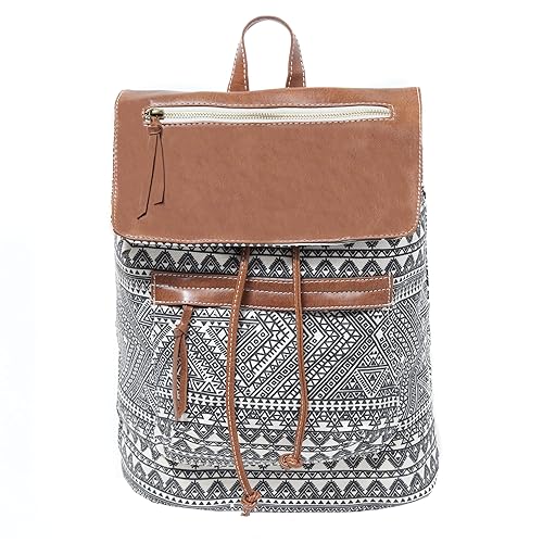 aztec leather backpack