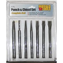 Buffalo Tools PC7VC Punch and Chisel Set , 7-Pieces
