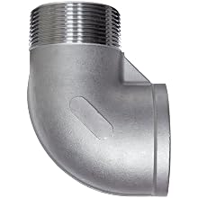 Stainless Steel 304 Cast Pipe Fitting, 90 Degree Street Elbow, Class 150, NPT Male X Female