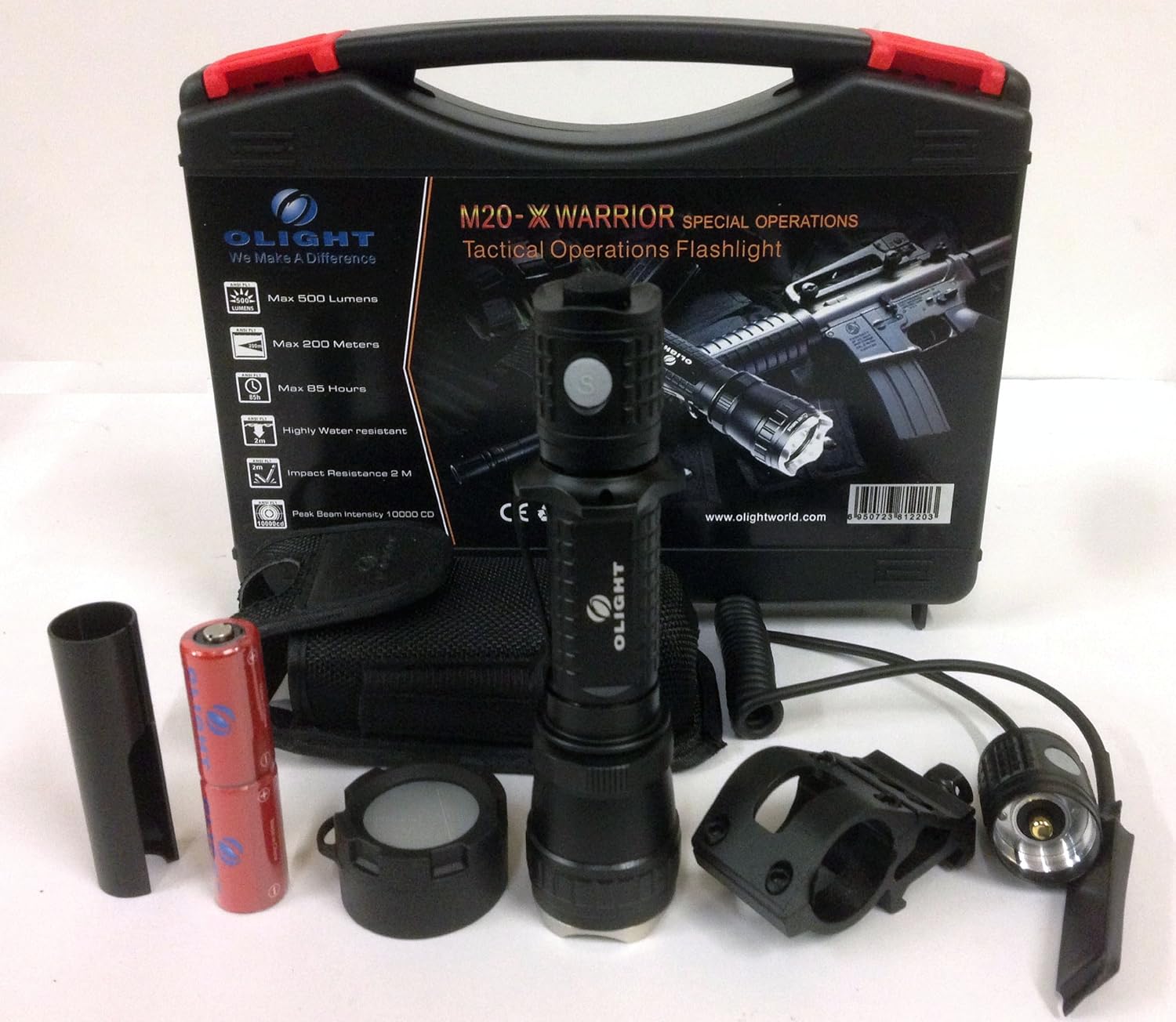  Olight M20sx Warrior Tactical LED Flashlight Weapon Kit Includes