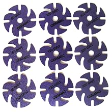 JoolTool 3M 9-Piece Cubitron Ceramic Purple Abrasive Disc Kit, Ceramic, 3" Diameter