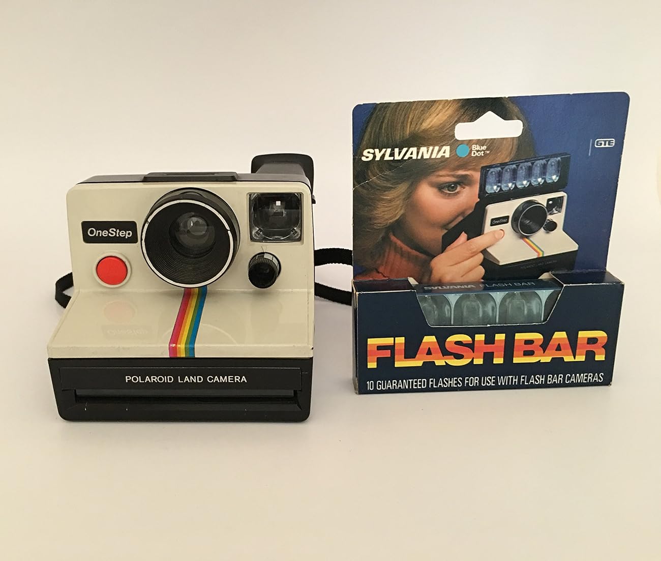 Polaroid OneStep SX70 White/Rainbow Camera