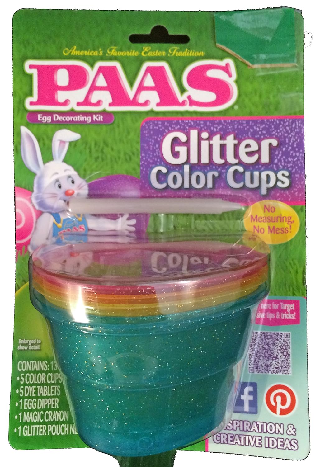 PAAS Easter Egg Decorating Kit, Glitter Color Cups DealFaves