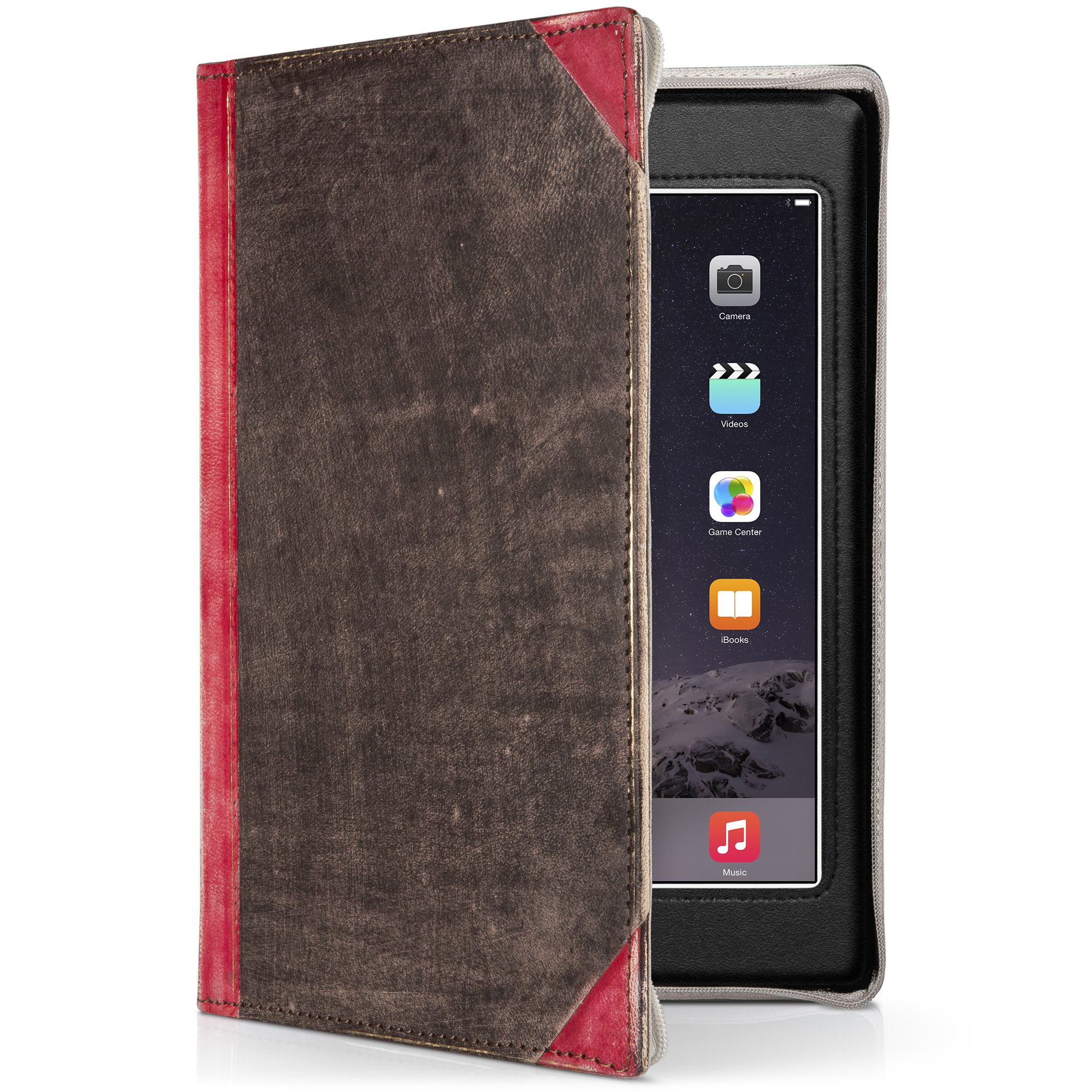 Twelve South BookBook for iPad mini, red Vintage leather book case