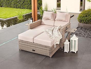 Greemotion 429106 Bahia Bett Twin grau geteilte Rückenlehne - de-shop