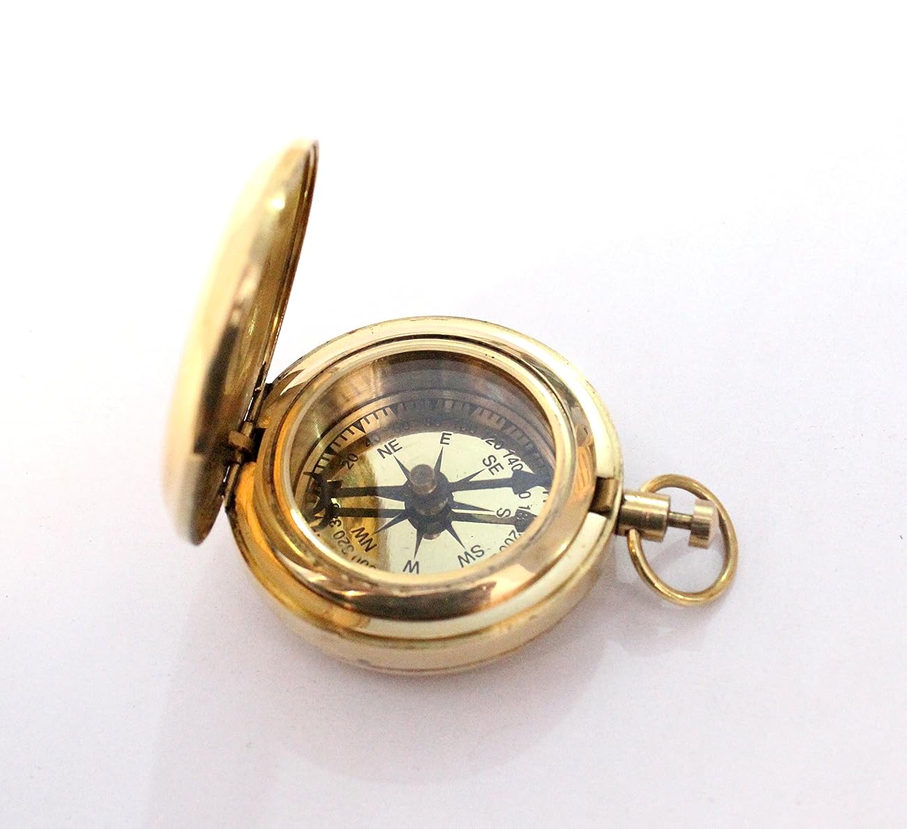 Nautical Collectible Retro Style Compass Decorative Gift Item Brass Finish Compass