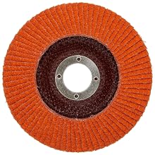 Norton Blaze R980 Abrasive Flap Disc, Type 27, Threaded Hole, Fiberglass Backing, Ceramic Aluminum Oxide