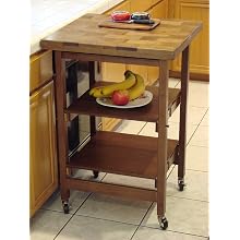 Oasis Concepts All Wood All-Purpose Folding Island, Walnut