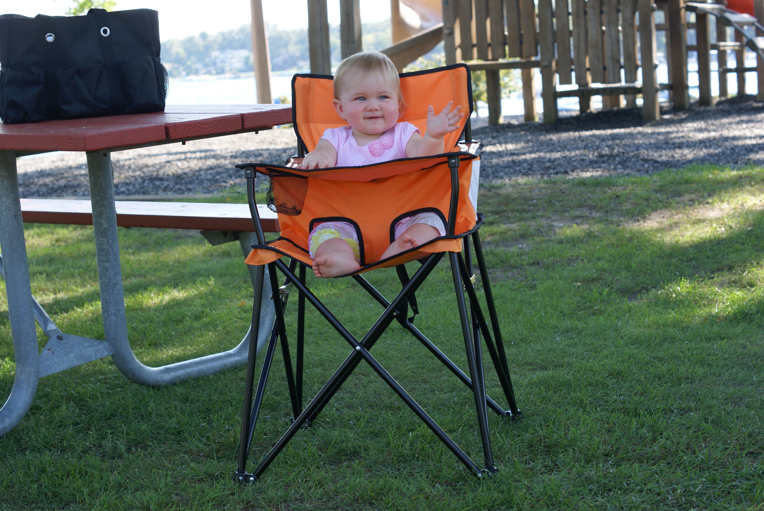 Ciao! Baby Orange Portable Highchair Perfect For Travel Outdoors, Camping HB2002 eBay