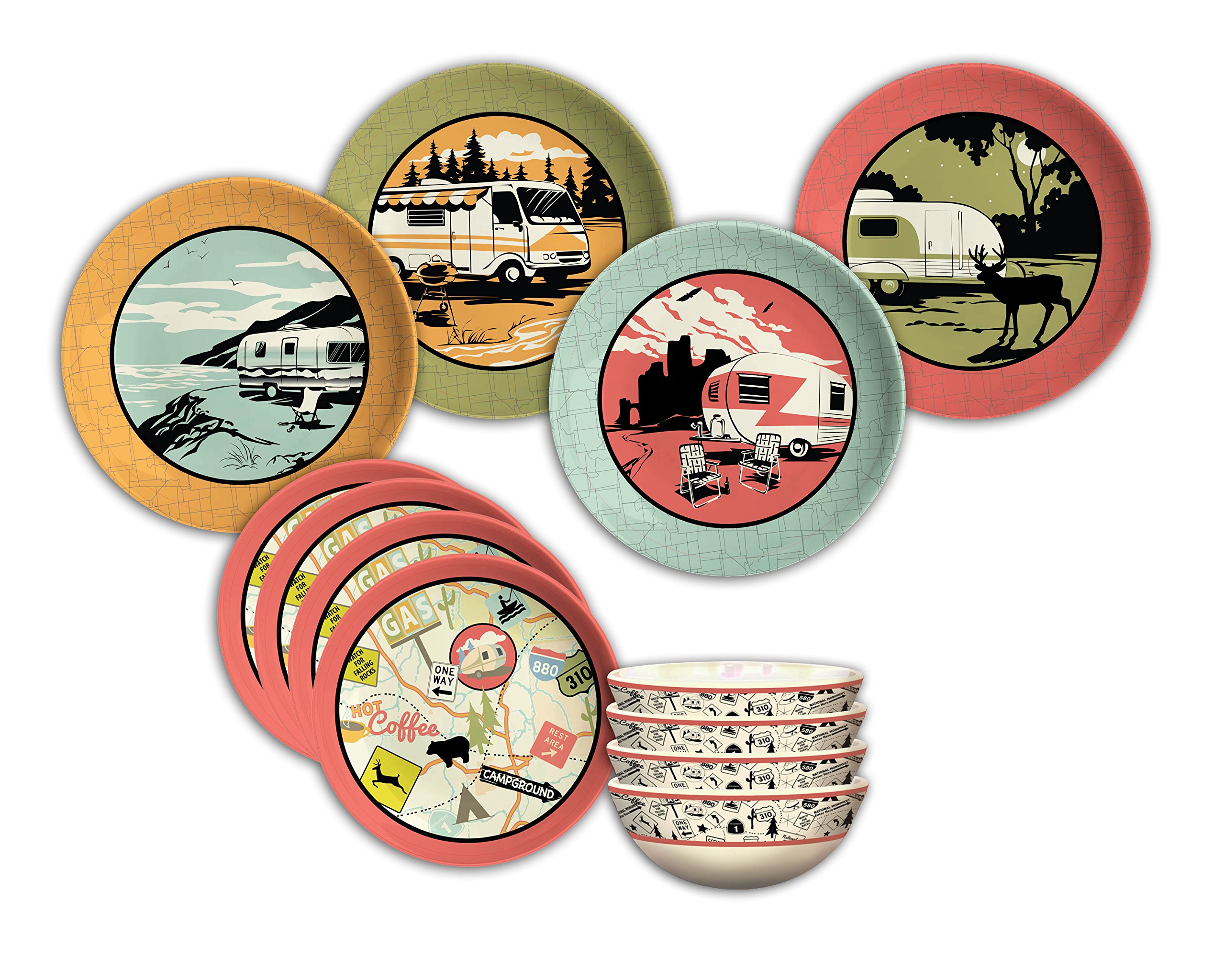 Camp Casual (CC001) 12Piece Dish Set