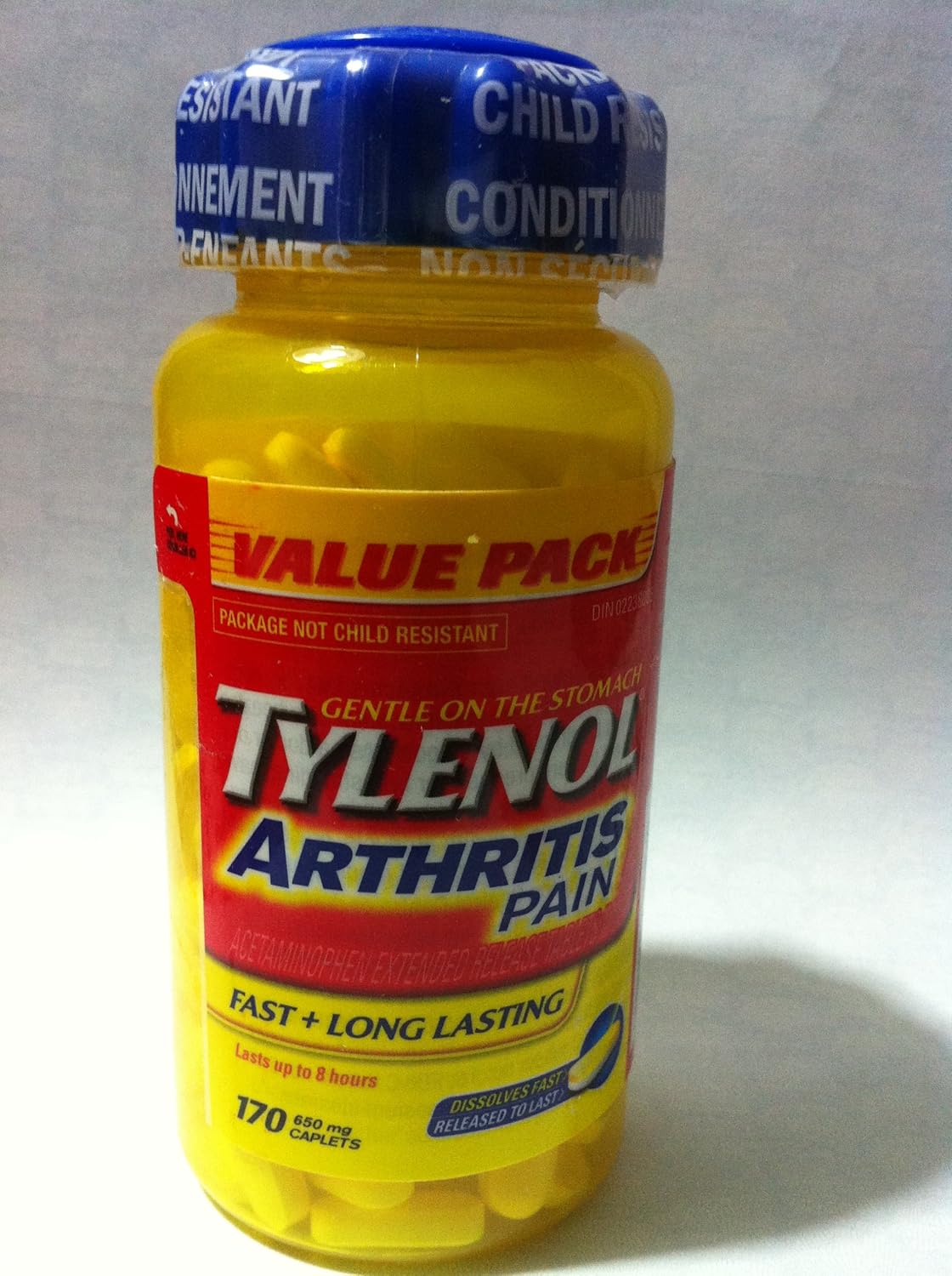 Tylenol Arthritis Pain Reliever 650 mg 170 caplets eBay