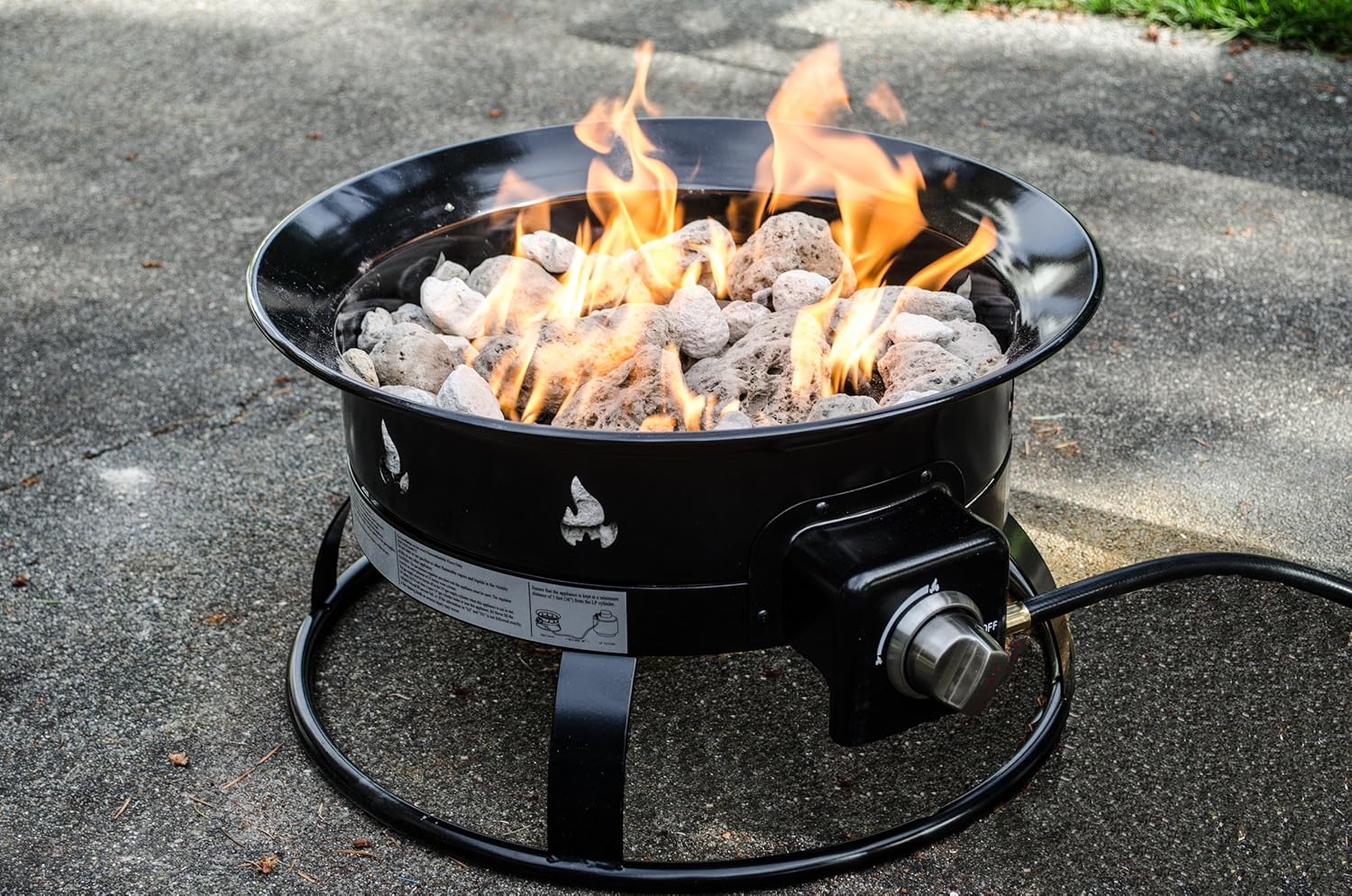 portable gas fire pit for camping