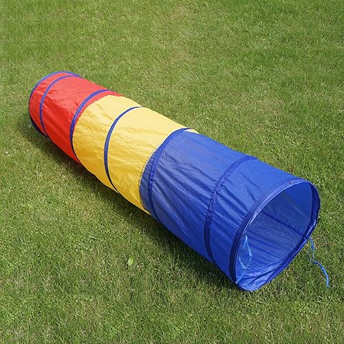 Amoin 6 foot Kids Play Tunnel Pop Up Playhouse Birthday Gift for Children