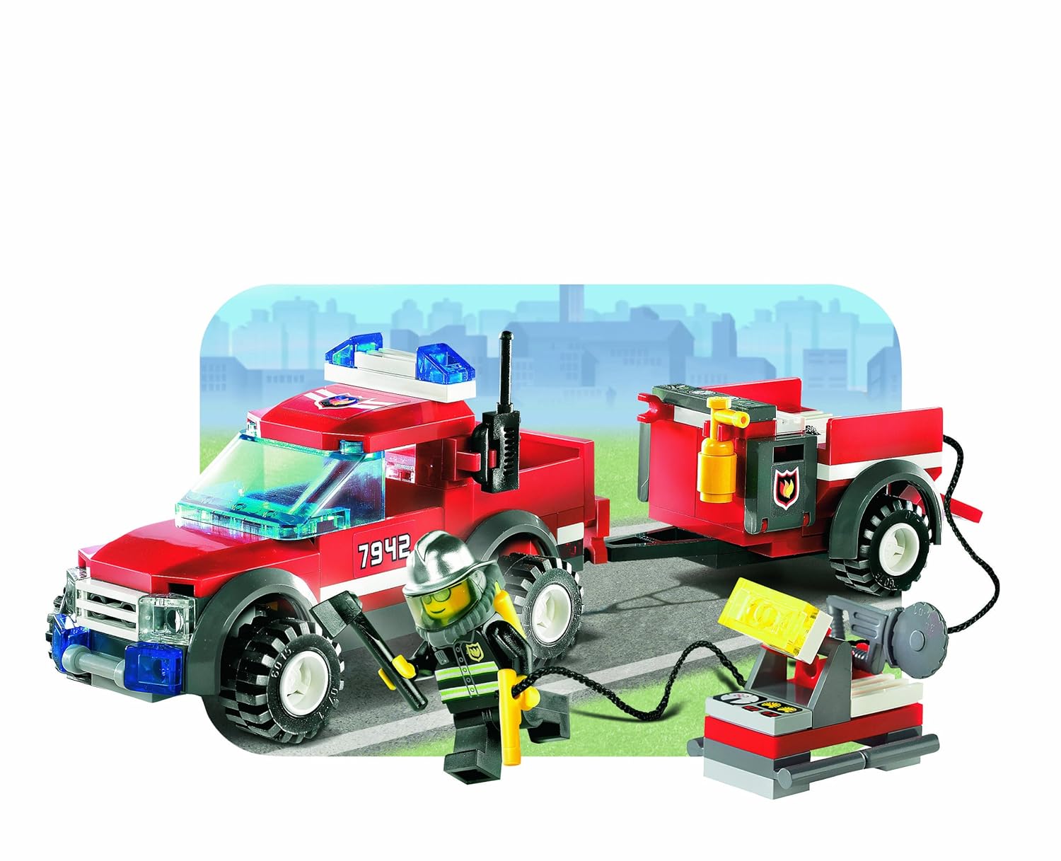 Notice lego voiture pompier 7942