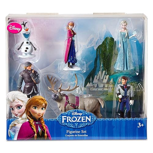 Disney Frozen 6 pc Figurine Figure Set Sven Hans Anna Elsa Kristoff and Olaf