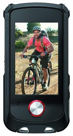 Sony Bloggie Sport (MHSTS22) Waterproof Video Camera with 4x Digital Zoom and 2.7-Inch Touchscreen LCD (Red) (New Model)