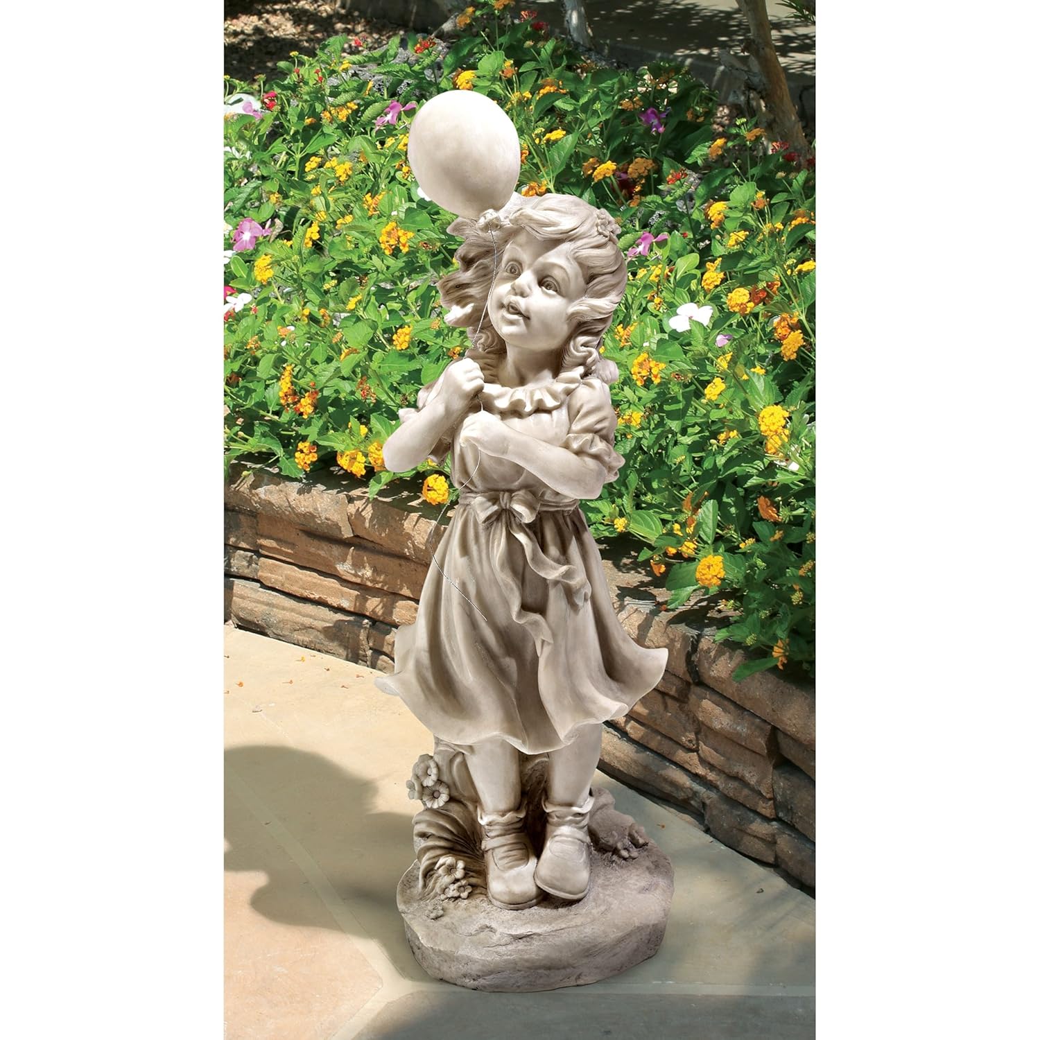 Cute Children Statues for Garden Boy and Girl Best Friends