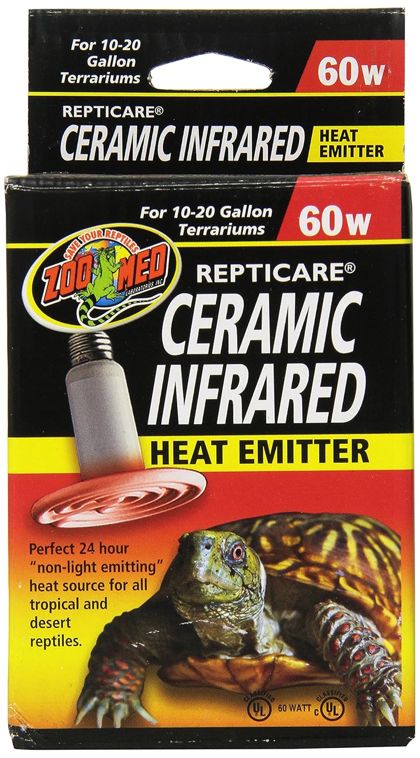 Zoo Med ReptiCare Ceramic Infrared Heat Emitter 60 Watts , New, Free