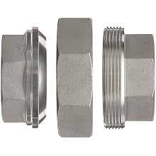 Stainless Steel 316 Cast Pipe Fitting, Union, Class 150, NPT Female