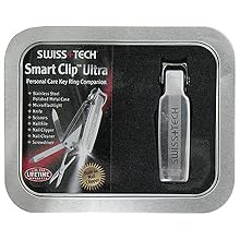 Swiss+Tech ST10705 Smart Clip Ultra Personal Key Ring Companion, Metal Gift Box with Window