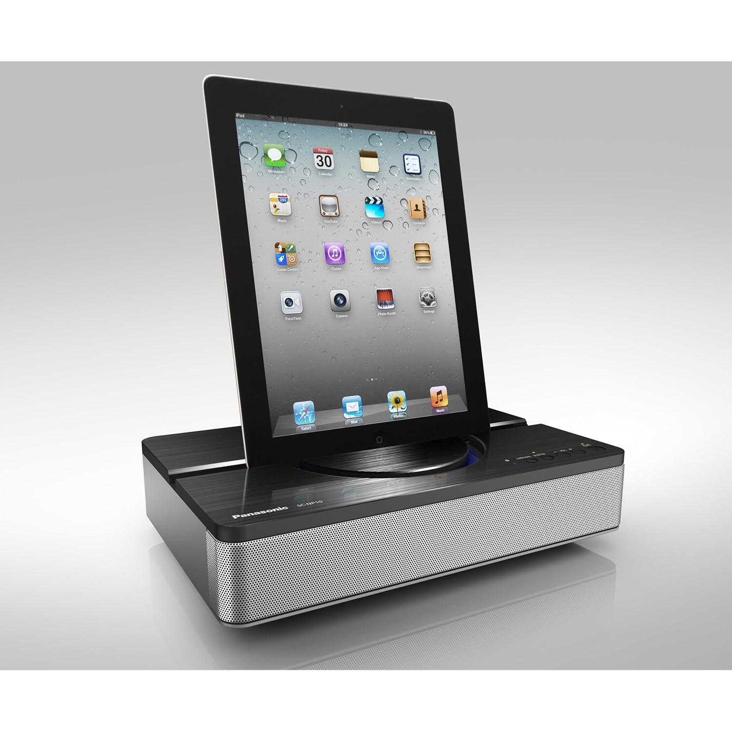Panasonic SCNP10EBK Wireless Speaker Universal Tablet Dock/Stand