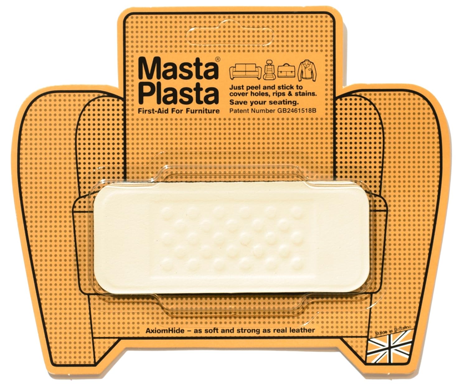 Aid Peel Stick Leather Repair MASTAPLASTA patch for holes on leather